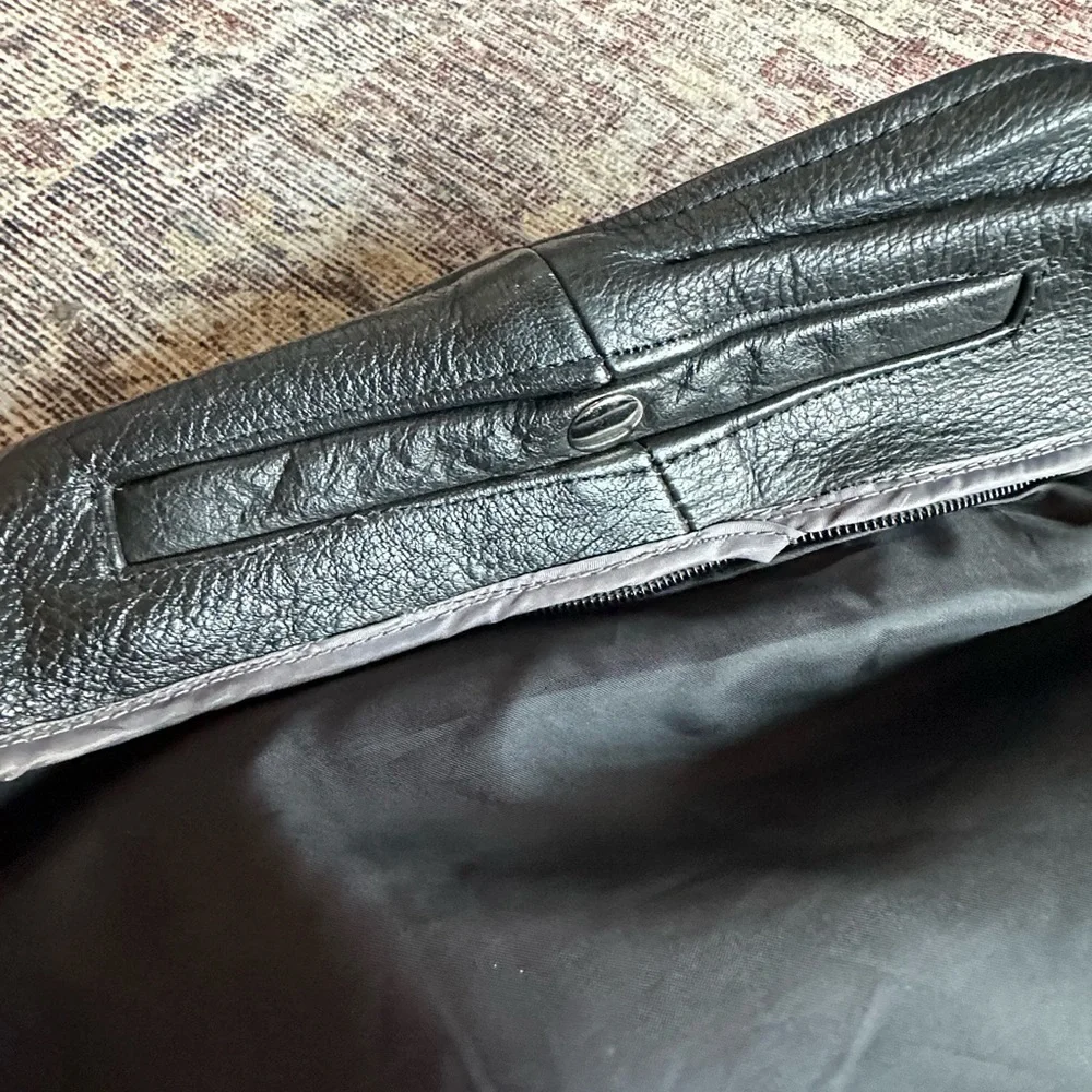 Vintage Leather Moto Biker Jacket